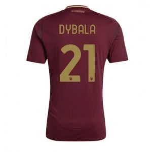 Nieuwe 2024-25 AS Roma Thuis tenue Paulo Dybala #21 met korte mouwen voor Heren Kopen