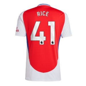 Nieuwe 2024-25 Arsenal Declan Rice #41 Thuis tenue met korte mouwen voor Heren Kopen