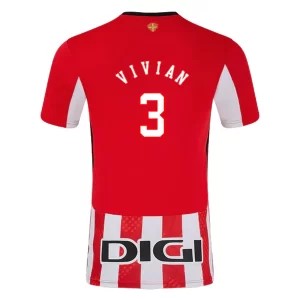 Nieuwe 2024-25 Athletic Bilbao Thuis tenue Dani Vivian #3 met korte mouwen voor Heren Kopen