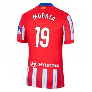 Nieuwe 2024-25 Atletico Madrid Thuis tenue Alvaro Morata #19 met korte mouwen voor Heren Kopen