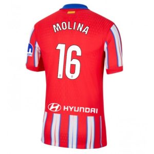 Nieuwe 2024-25 Atletico Madrid Thuis tenue Nahuel Molina #16 met korte mouwen voor Heren Kopen