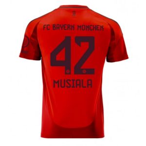 Nieuwe 2024-25 Bayern München Thuis tenue Jamal Musiala #42 met korte mouwen voor Heren Kopen