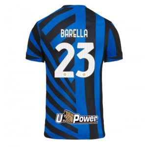 Nieuwe 2024-25 Inter Milan Thuis tenue Nicolo Barella #23 met korte mouwen voor Heren Kopen