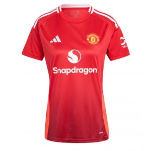 Nieuwe 2024-25 Manchester United Thuis tenue met korte mouwen voor Dames Kopen