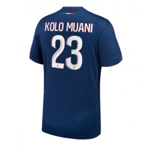 Nieuwe 2024-25 Paris Saint-Germain Thuis tenue Randal Kolo Muani #23 met korte mouwen voor Heren Kopen