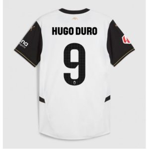 Nieuwe 2024-25 Valencia Thuis tenue Hugo Duro #9 met korte mouwen voor Heren Kopen