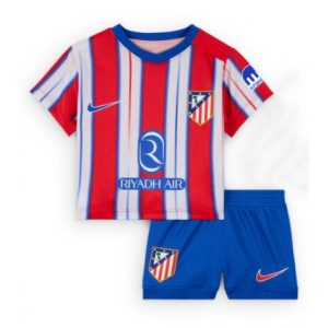 Nieuwe Kinder 2024-25 Atletico Madrid Thuis tenue Korte Mouw (+ Korte broeken) Kopen