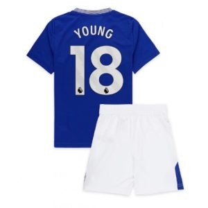 Nieuwe Kinder 2024-25 Everton Thuis tenue Ashley Young #18 Korte Mouw (+ Korte broeken) Kopen