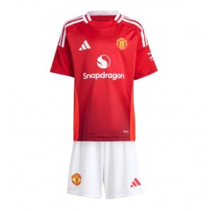 Nieuwe Kinder 2024-25 Manchester United Thuis tenue Korte Mouw (+ Korte broeken) Kopen