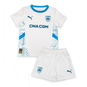 Nieuwe Kinder 2024-25 Olympique de Marseille Thuis tenue Korte Mouw (+ Korte broeken) Kopen