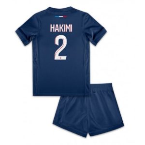 Nieuwe Kinder 2024-25 Paris Saint-Germain Thuis tenue Achraf Hakimi #2 Korte Mouw (+ Korte broeken) Kopen