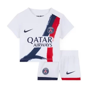 Nieuwe Kinder 2024-25 Paris Saint-Germain Uit tenue Korte Mouw (+ Korte broeken) Kopen