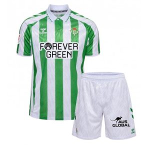 Nieuwe Kinder 2024-25 Real Betis Thuis tenue Korte Mouw (+ Korte broeken) Kopen