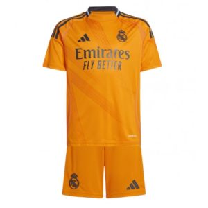 Nieuwe Kinder 2024-25 Real Madrid Uit tenue Korte Mouw (+ Korte broeken) Kopen