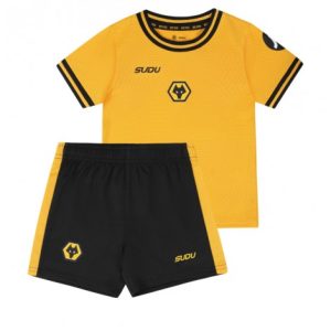 Nieuwe Kinder 2024-25 Wolves Thuis tenue Korte Mouw (+ Korte broeken) Kopen